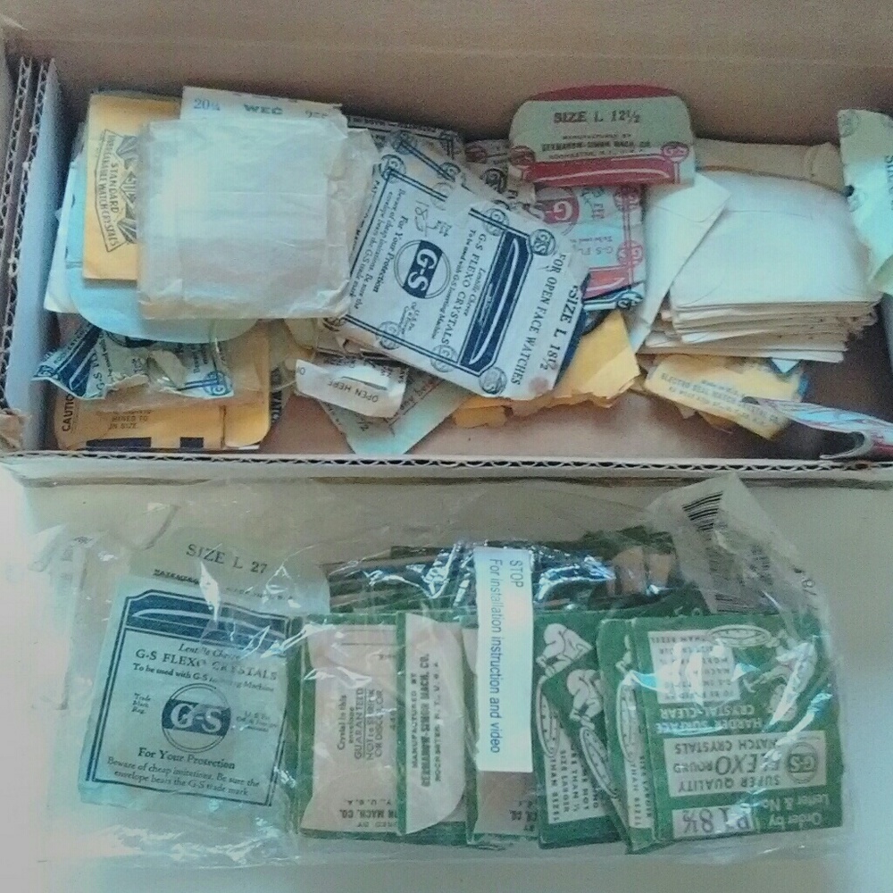 Antique watch crystals